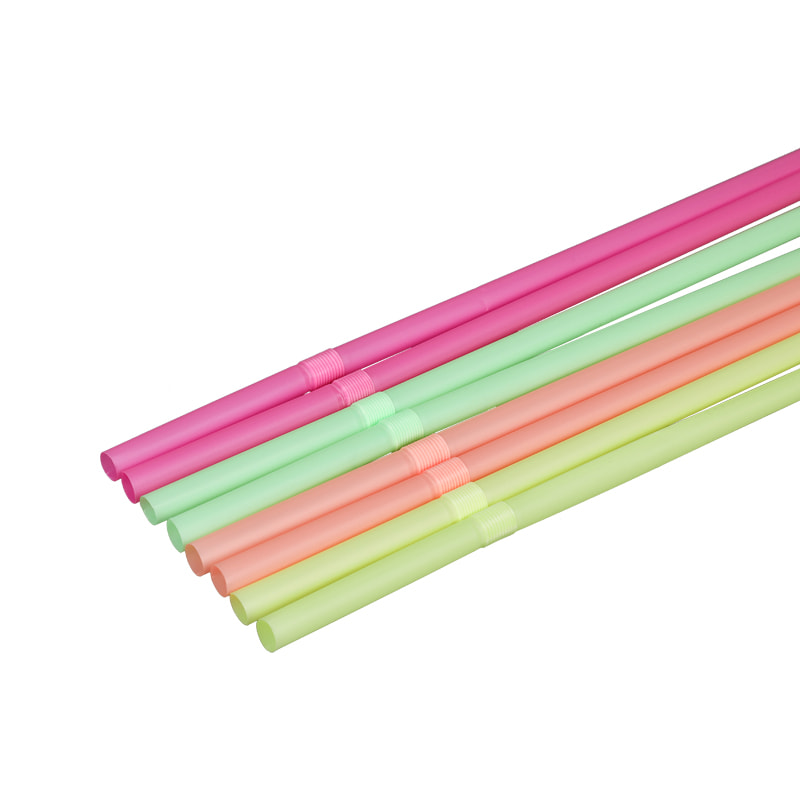 PLA01-JIAYAN Canudos de plástico multicoloridos opcionais ecologicamente corretos