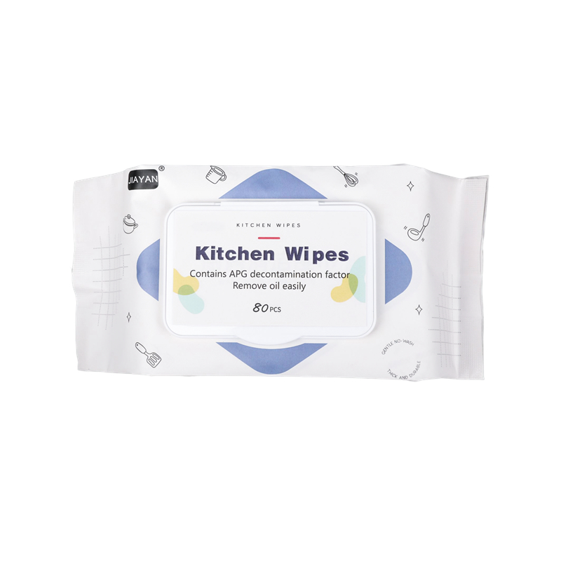 SJ07-JIAYAN Branco Quadrado 80 PCS Lenços umedecidos para limpeza de cozinha